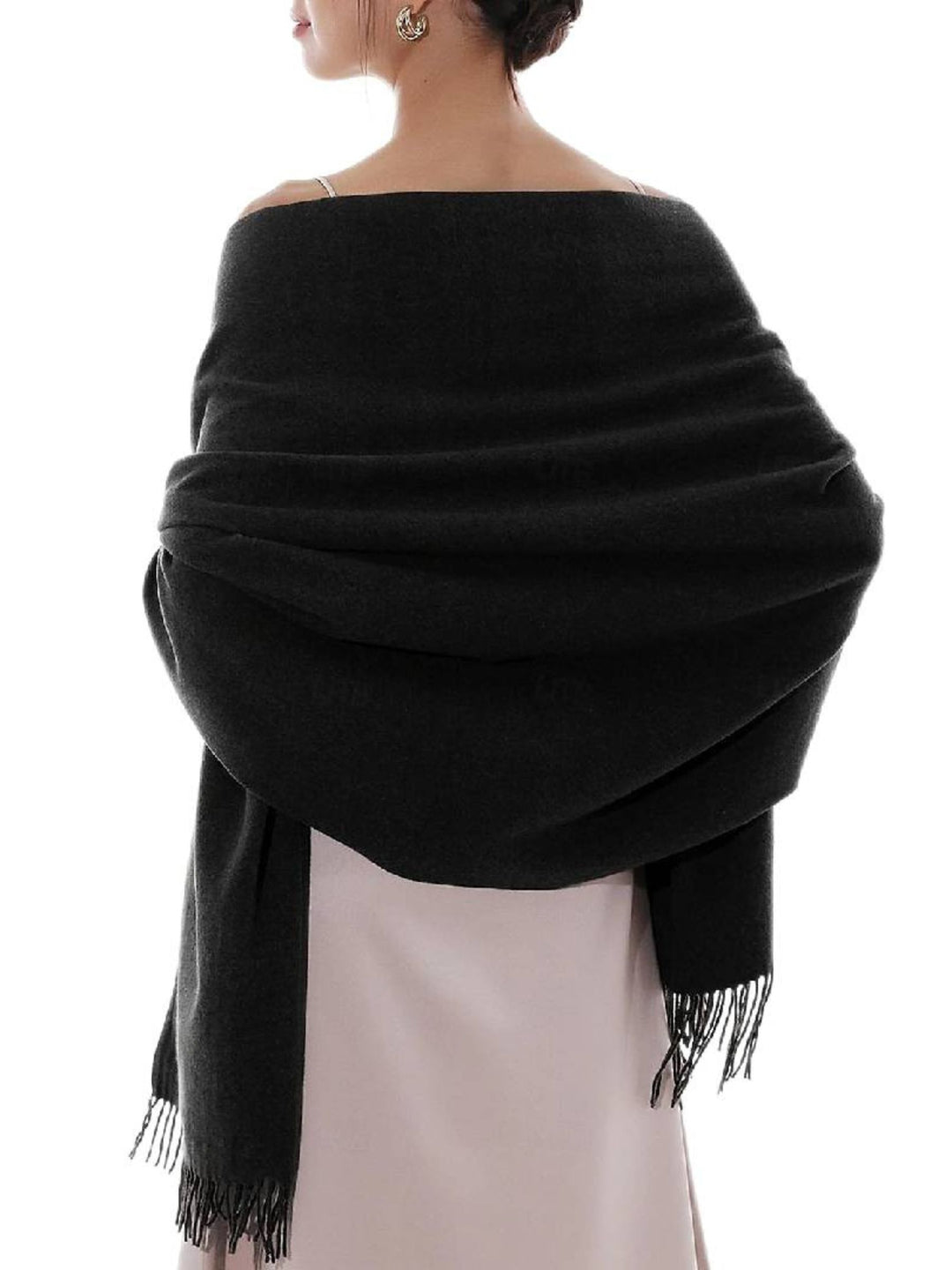 Women's Imitation Cashmere Pure Color Soft Winter Warm Wraps