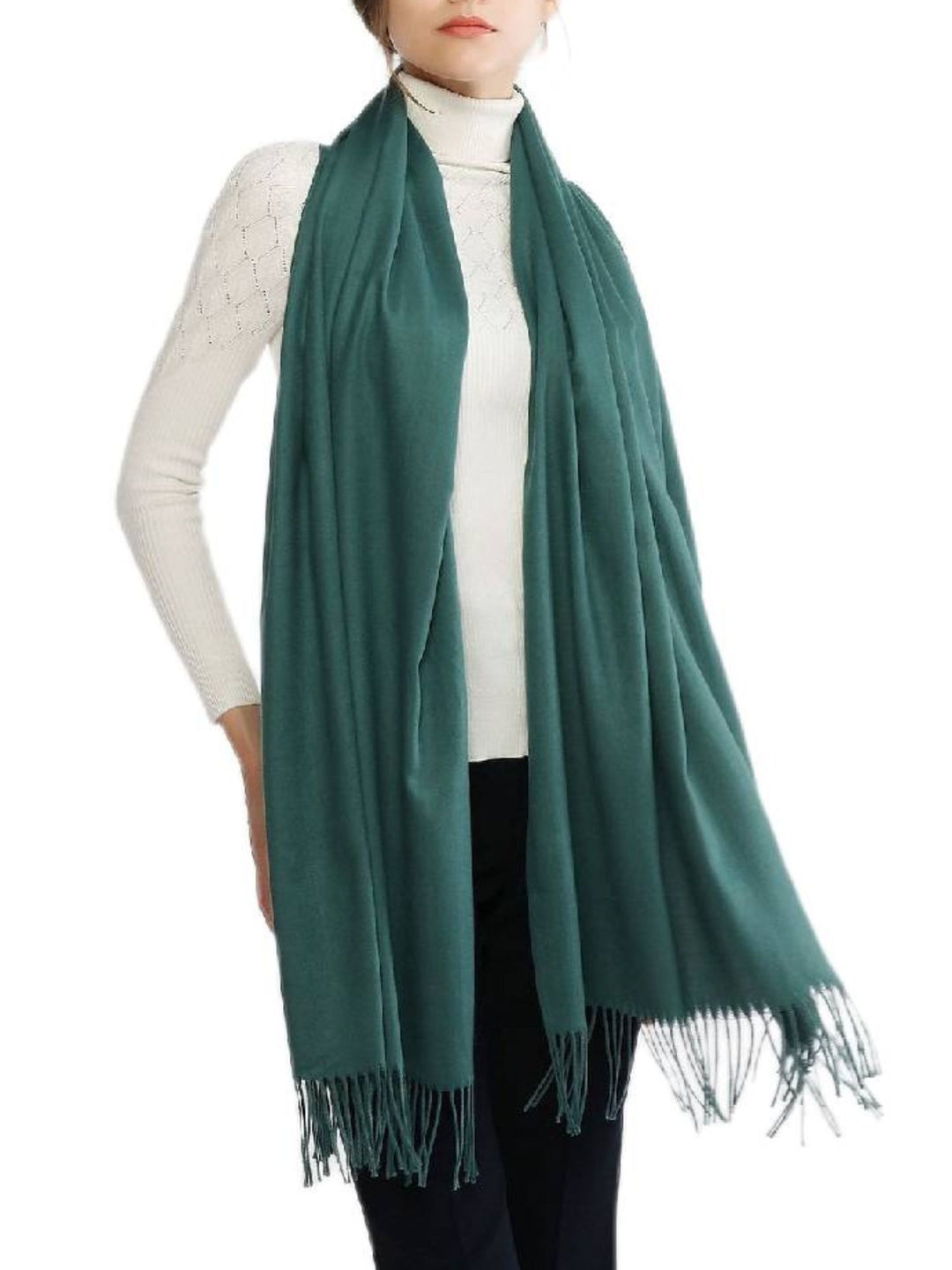 Women's Imitation Cashmere Pure Color Soft Winter Warm Wraps