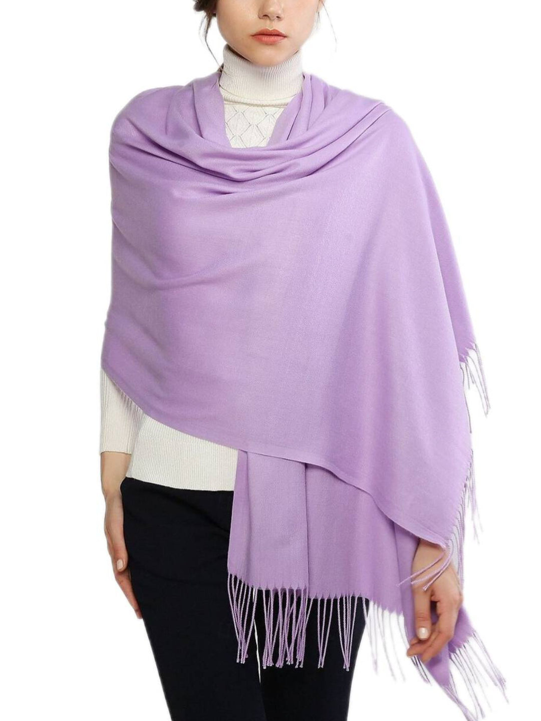 Women's Imitation Cashmere Pure Color Soft Winter Warm Wraps