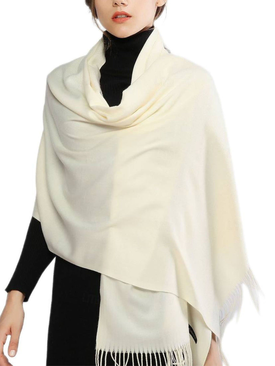 Women's Imitation Cashmere Pure Color Soft Winter Warm Wraps