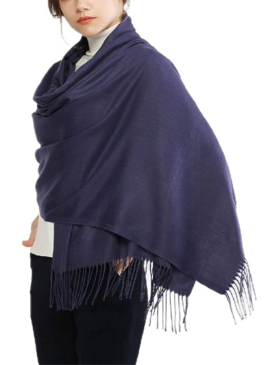 Women's Imitation Cashmere Pure Color Soft Winter Warm Wraps