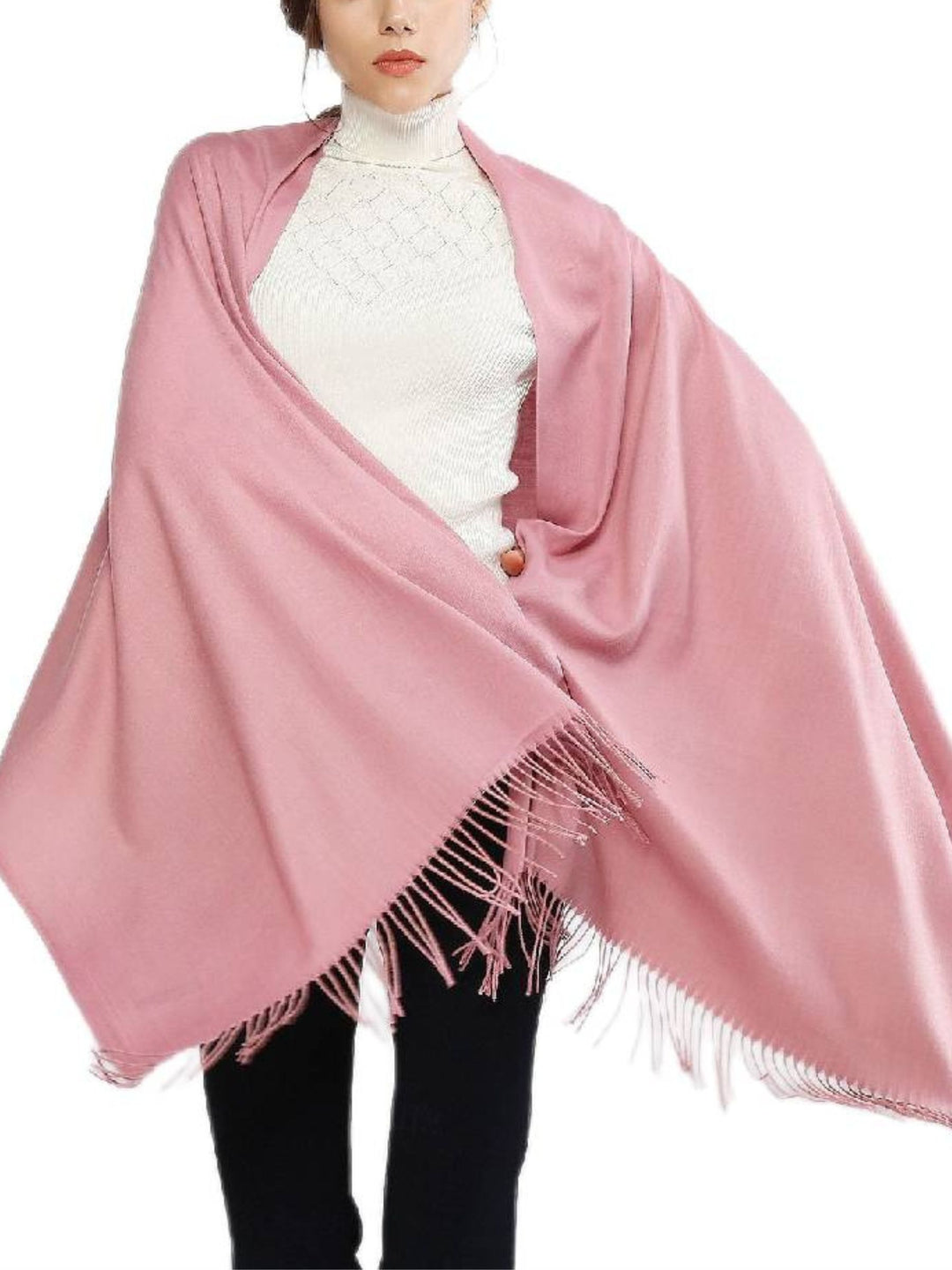 Women's Imitation Cashmere Pure Color Soft Winter Warm Wraps