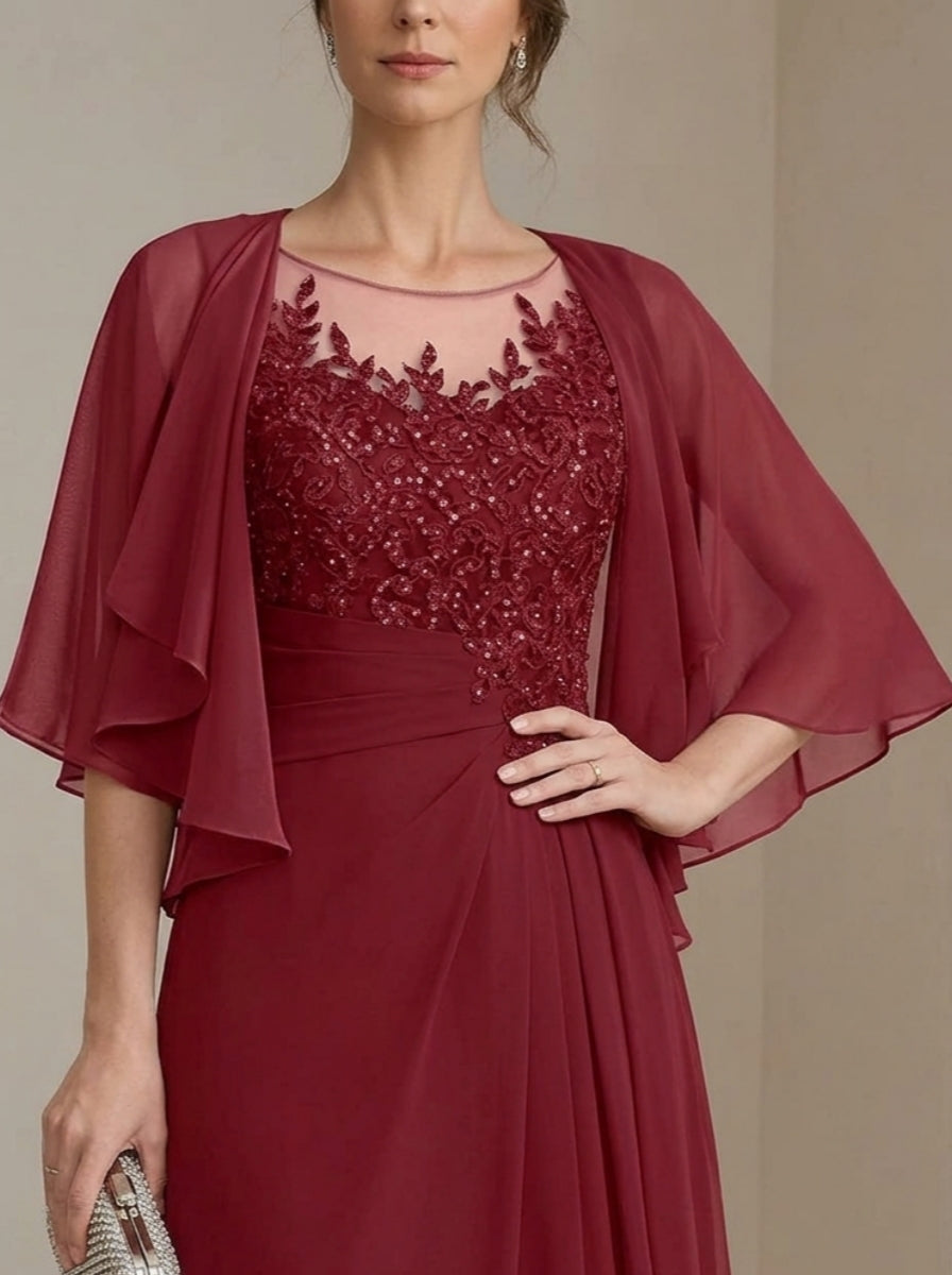 Chiffon Half Sleeves Pure Color Jacket Wraps
