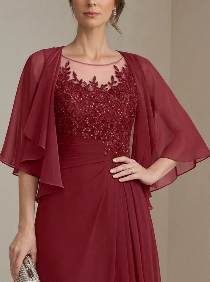 Chiffon Half Sleeves Pure Color Jacket Wraps