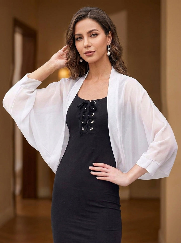 Women's Wraps Chiffon Pure Color Elegant Wedding Wraps