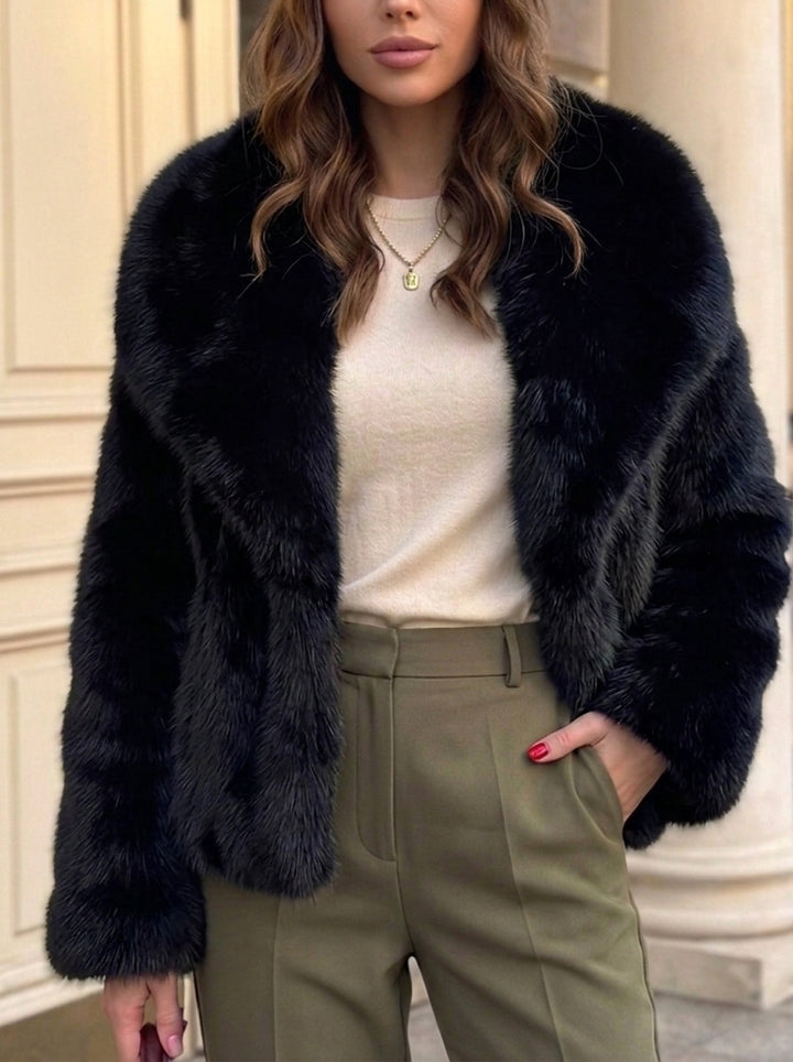 Women‘s Luxury Faux Fur Warm Bolero Wraps