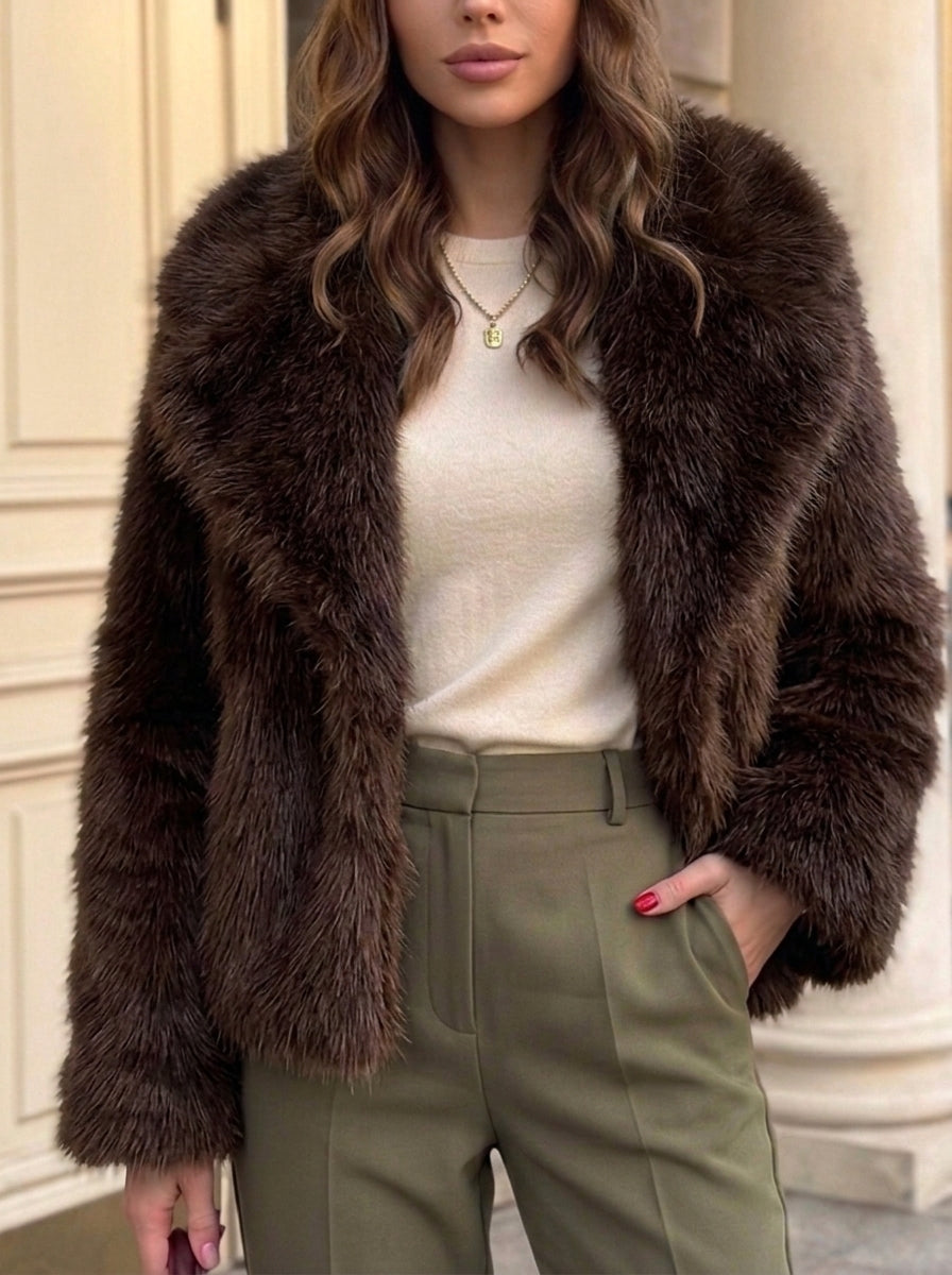 Women‘s Luxury Faux Fur Warm Bolero Wraps