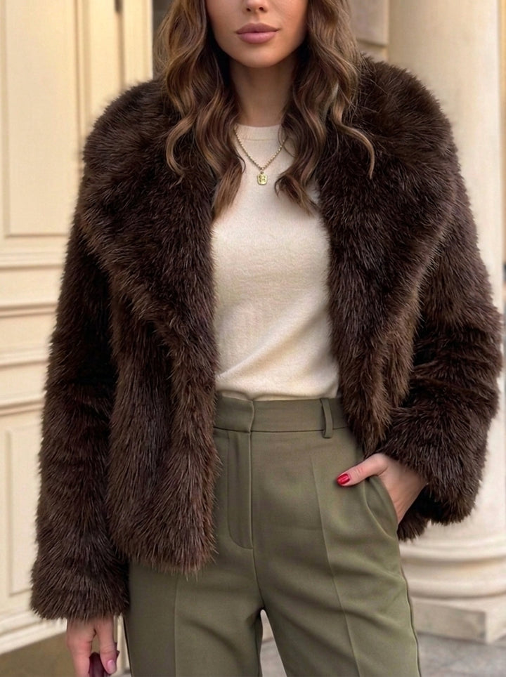Women‘s Luxury Faux Fur Warm Bolero Wraps