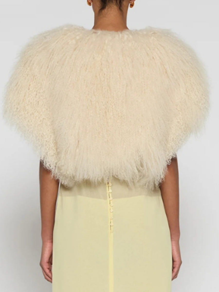 Shawls Party Wraps Heart Shape Sleeveless Faux Fur Wedding/Party Wraps With Feathers / Fur