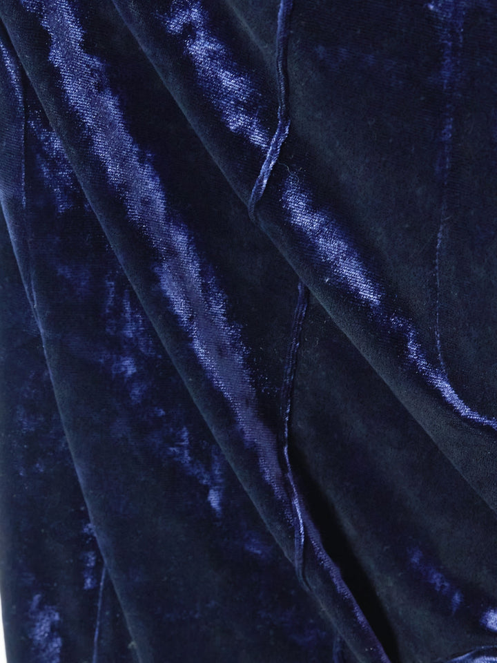 2 Pieces Blazer-style V-Neck with Peaked Lapel Long Sleeves Floor-Length Evening Pantsuits with Buttons & Pockets