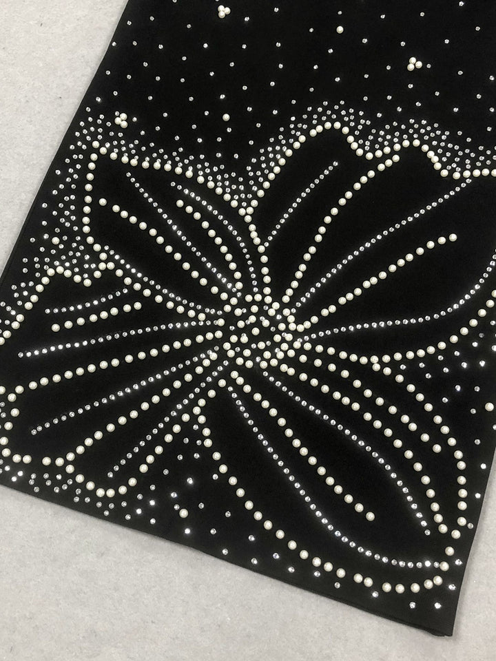 Sheath/Column Off-the-Shoulder Sleeveless Evening Dresses with Crystals & Ruffles