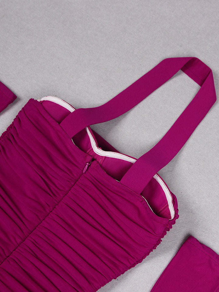 Sheath/Column Sweetheart Sleeveless Ruched Evening Dresses with Rhinestones