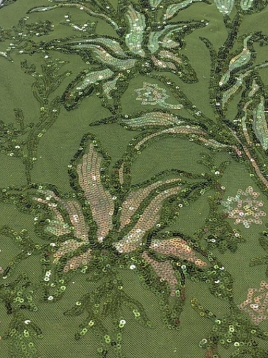 A-Line/Princess Off-the-Shoulder Stretch Satin Cocktail Dresses Sleeveless Sequins Floral Tea-Length Formal  Dresses