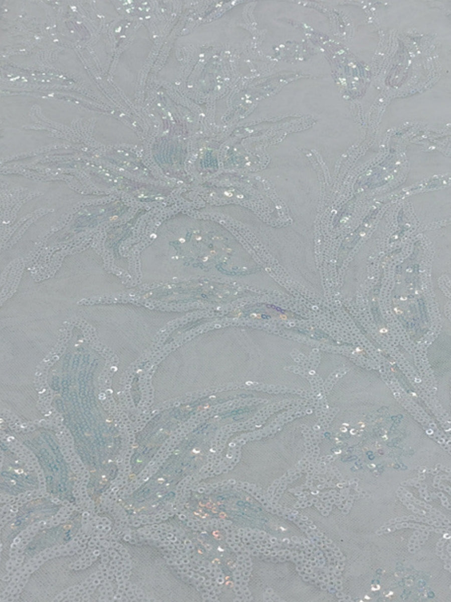 A-Line/Princess Off-the-Shoulder Stretch Satin Cocktail Dresses Sleeveless Sequins Floral Tea-Length Formal  Dresses