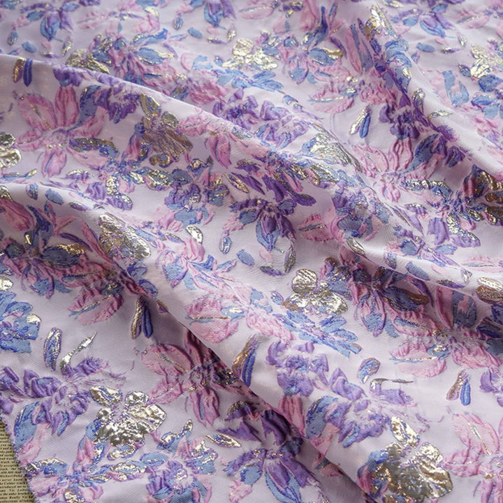 A-Line/Princess Square Collar Jacquard Cocktail Dresses with Bowknot Tea-Length Floral Sleeveless Formal Dresses