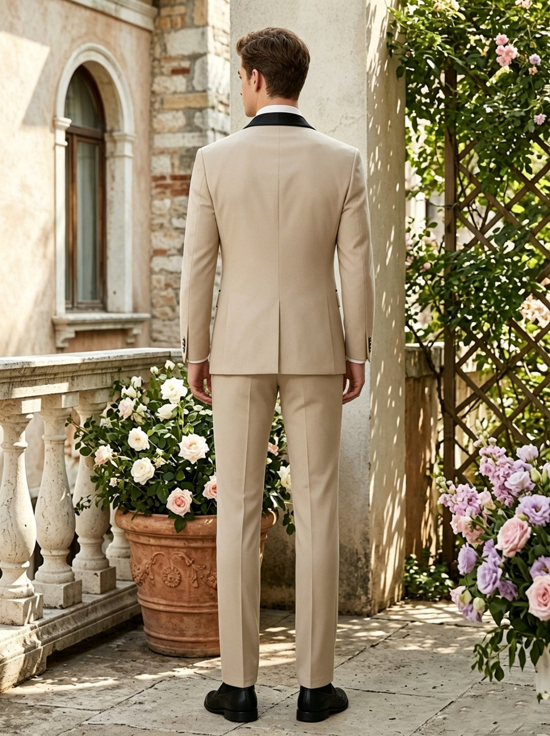 Men's 2-Piece Suit Jacket, Stretchable and Wrinkle-Resistant