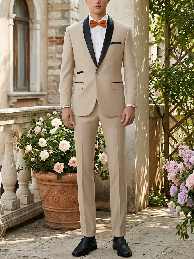 Men's 2-Piece Suit Jacket, Stretchable and Wrinkle-Resistant