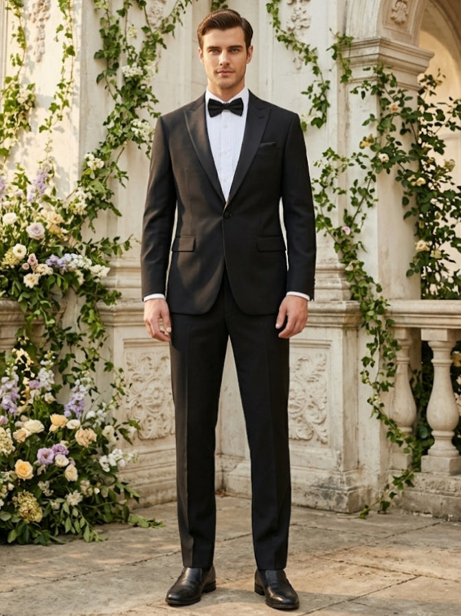 Men's Suit Jacket, 2-Piece, Stretch and Wrinkle-Resistant, Black