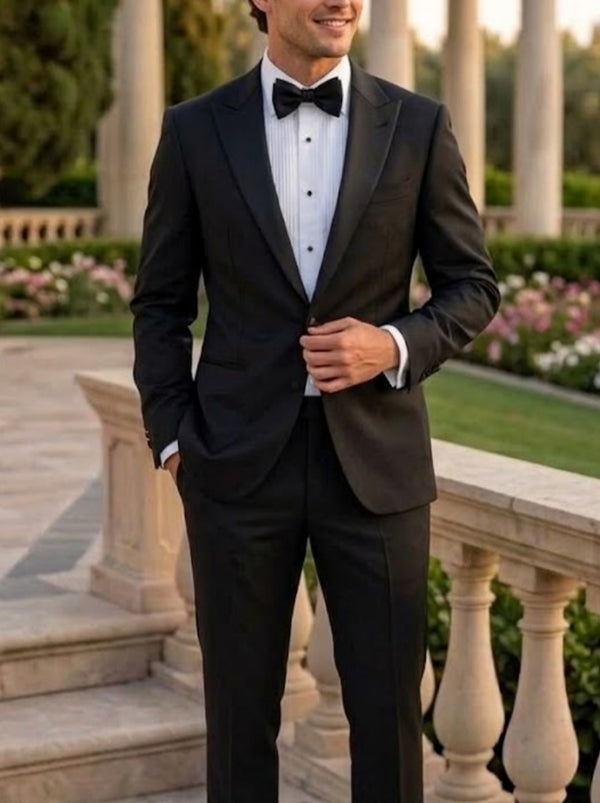 Men's Suit Jacket, 2-Piece, Stretch and Wrinkle-Resistant, Black