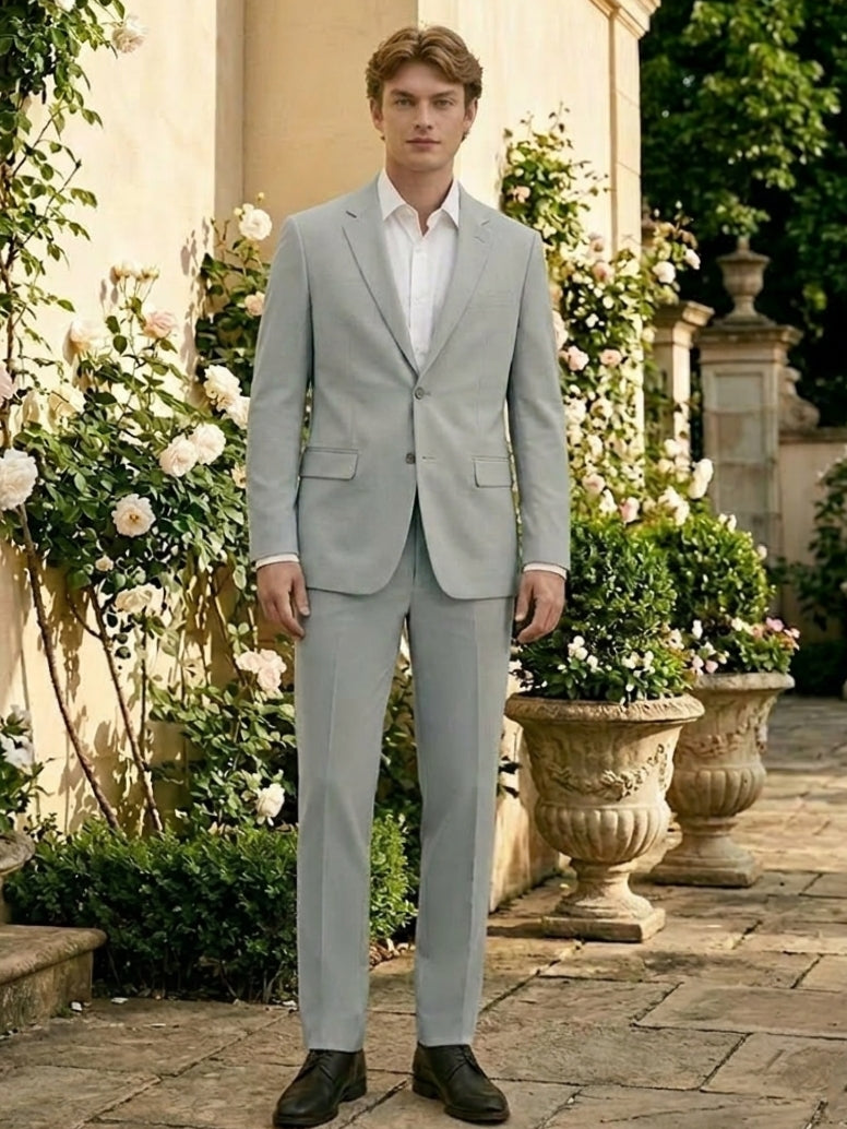 Men's Tailored Suit Jacket, 2-Piece, Fitted and Stretchable for Comfort
