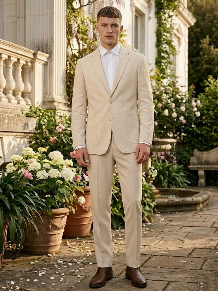 Men's Tailored 2-Piece Lightweight Suit Jacket