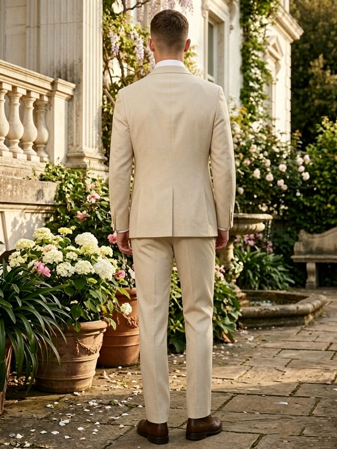Men's Tailored 2-Piece Lightweight Suit Jacket