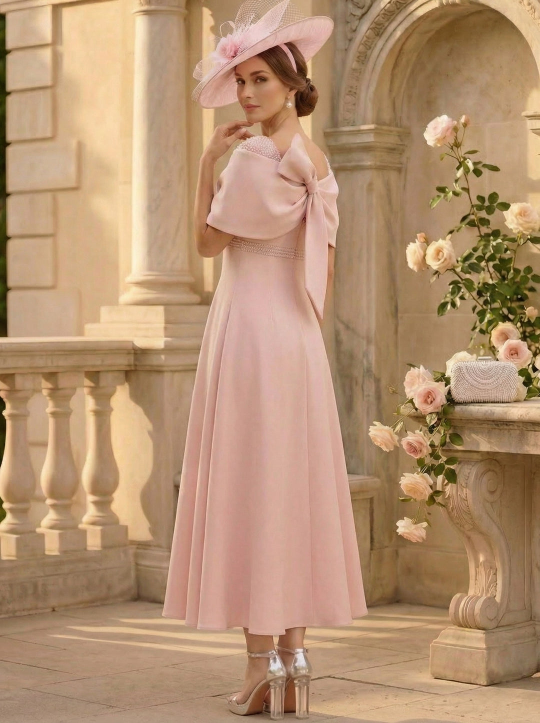 pink satin mother of the bride dresses Pink Mother of the Bride Dresses