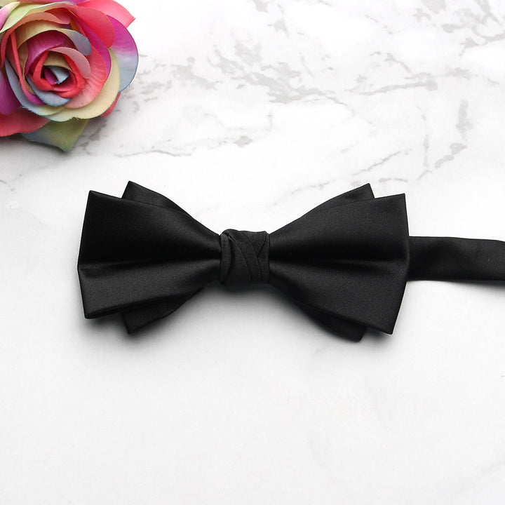 Men's Solid Colored Bow Tie Fashion Work Wedding Formal Classic Retro Bow