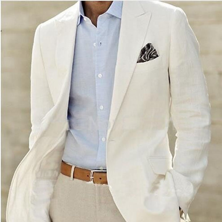 Men's Tailored Fit Single Breasted One-button Blazer Jacket