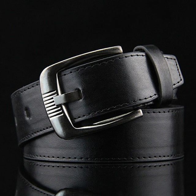 Men's Black White PU Leather Modern Daily Wear Belt
