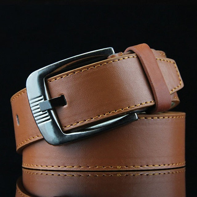 Men's Black White PU Leather Modern Daily Wear Belt