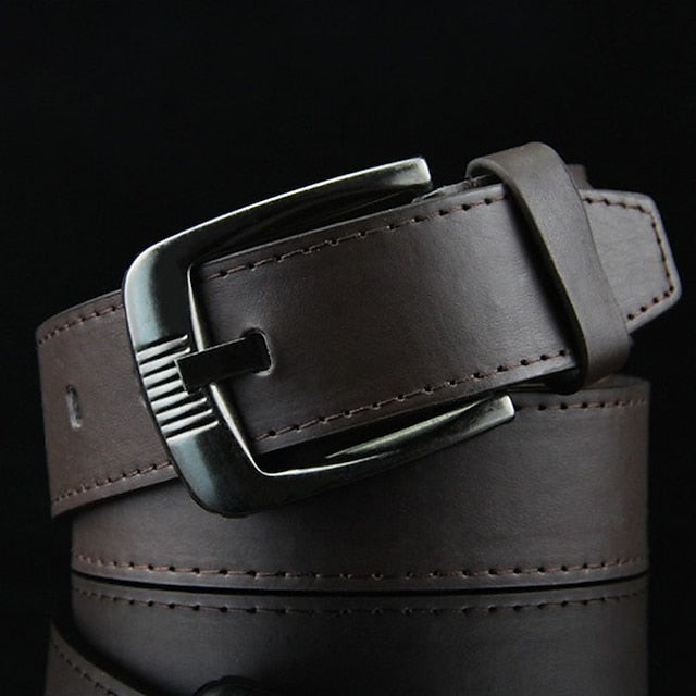 Men's Black White PU Leather Modern Daily Wear Belt
