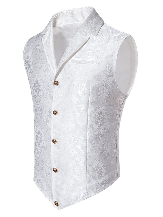 Men's Steampunk Single Breasted Five-buttons Vest