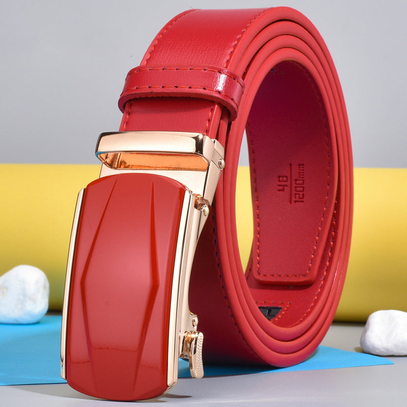 Men's Business Pin Buckle Swivel Leather Belt