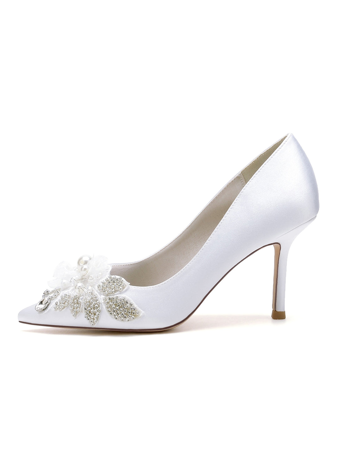 Women's  Wedding Shoes Lace High Heel Open Toe Bridal Shoes