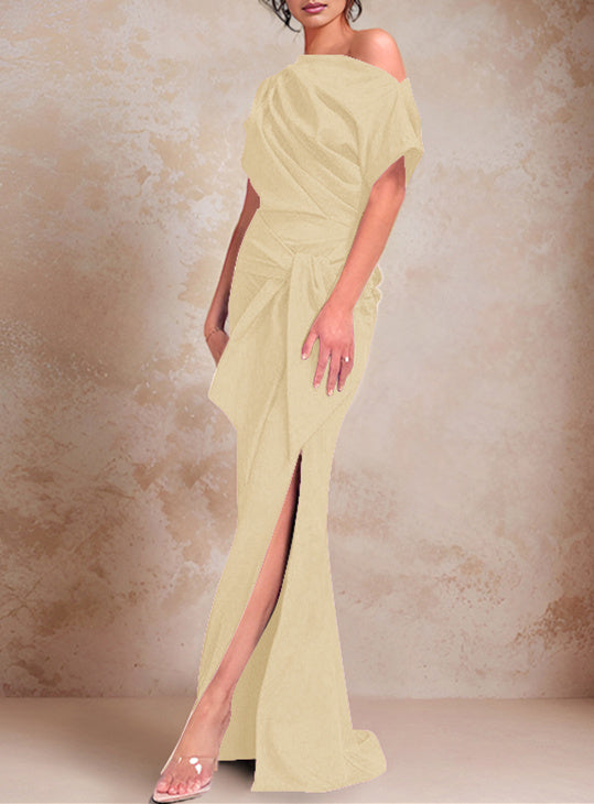 Trumpet/Mermaid One-Shoulder Floor-Length Mother of the Bride Dresses