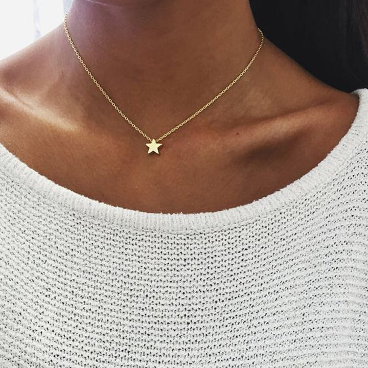 Simple Star Chain Necklaces