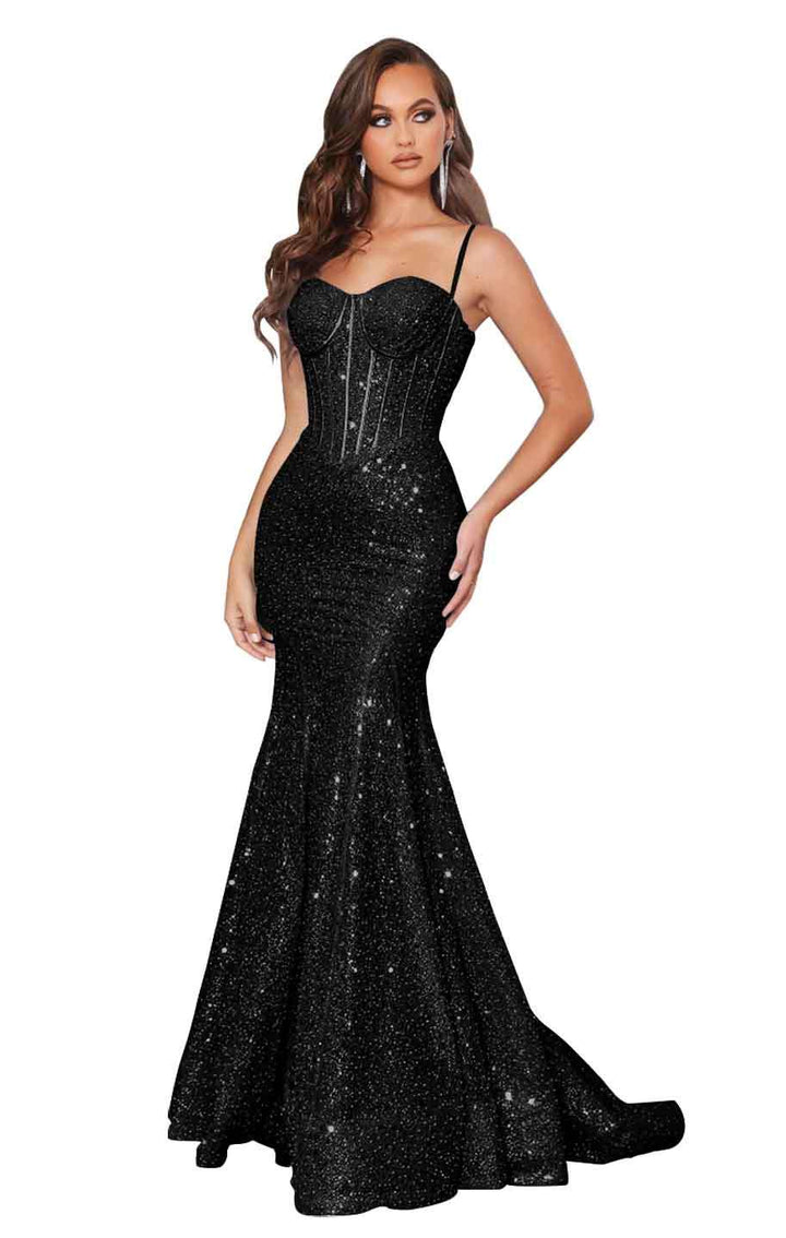 Mermaid/Trumpet Spaghetti Straps Prom Dresses with Sequin