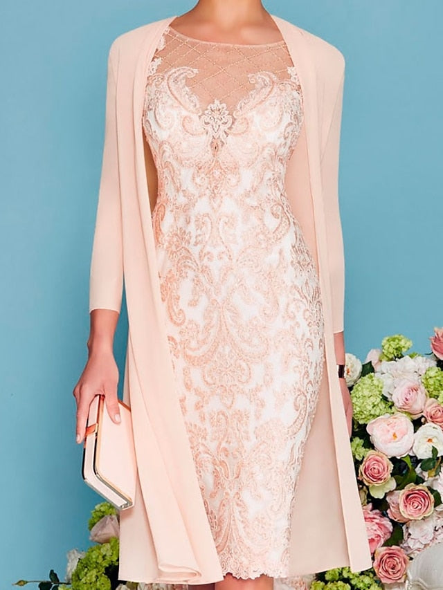 Cap Sleeves Mother Of The Bride Dresses Sheath/Column Pleats Mulberry Mother Of The Bride Dress