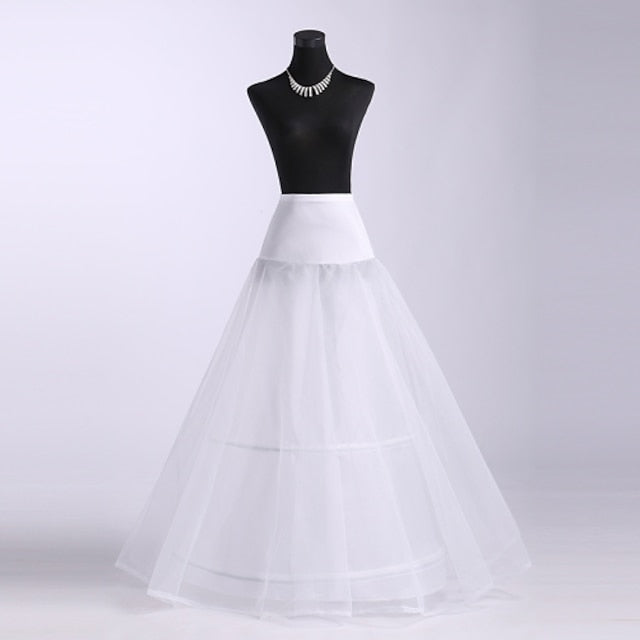 Wedding / Special Occasion Tulle Floor-length A-Line Petticoats with Lace