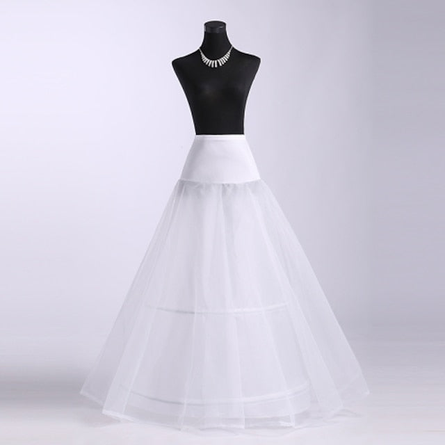 Wedding / Special Occasion Tulle Floor-length A-Line Petticoats with Lace Wedding / Special Occasion Tulle Floor-length A-Line Petticoats with Lace