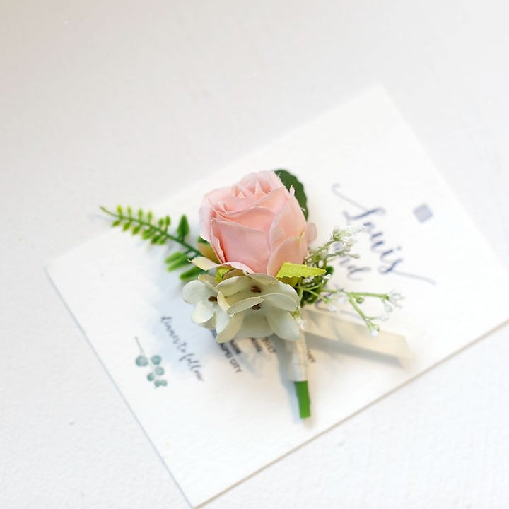 Wedding wrist flowers Boutonnieres Artificial Flower Modern Contemporary