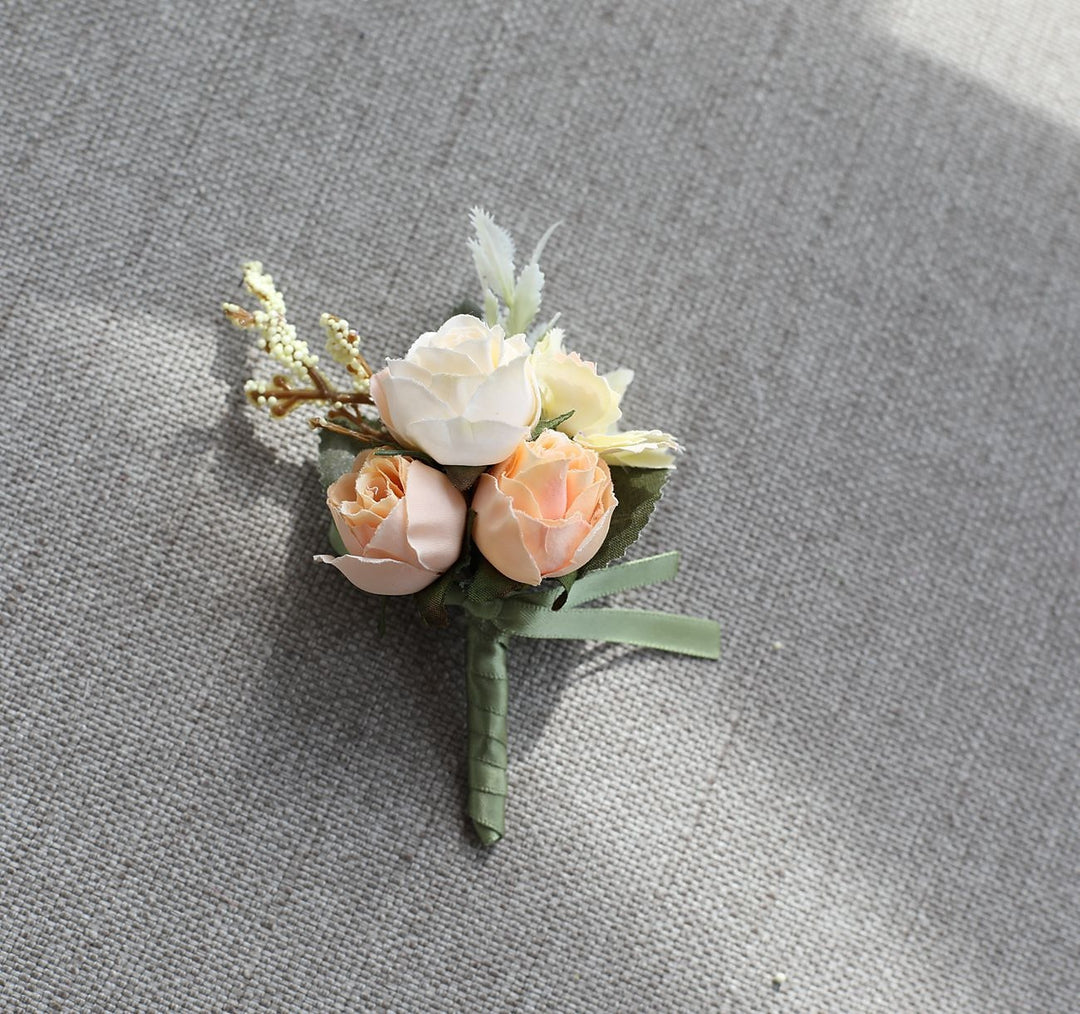 Wedding wrist flowers Boutonnieres Artificial Flower Modern Contemporary