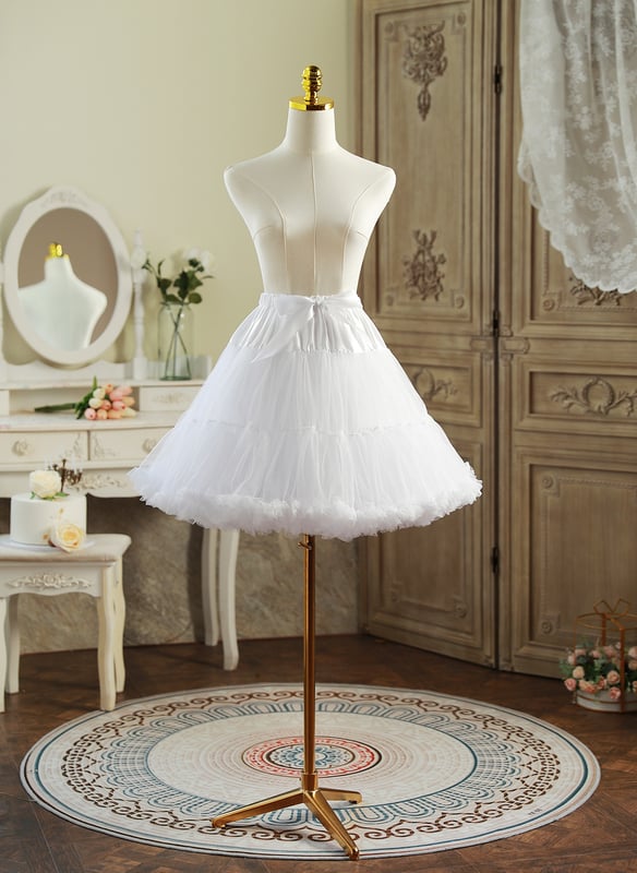 A-Line Slip Lace/Satin 3 Tiers Petticoats