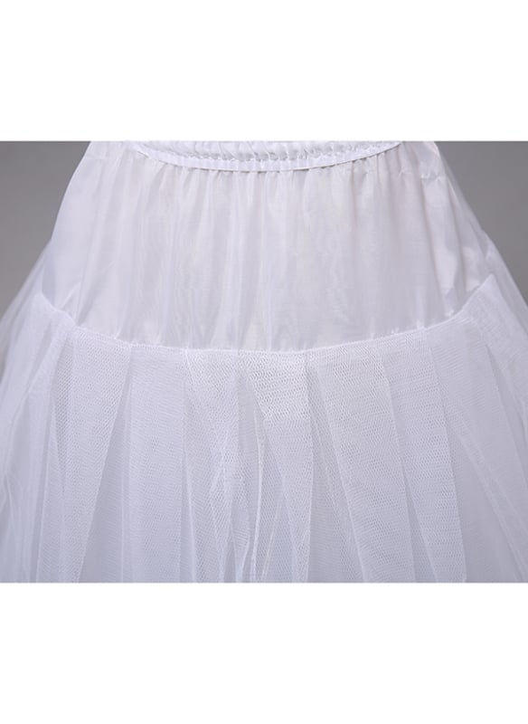 A-Line Slip Polyester Floor-Length 2 Tiers Petticoats