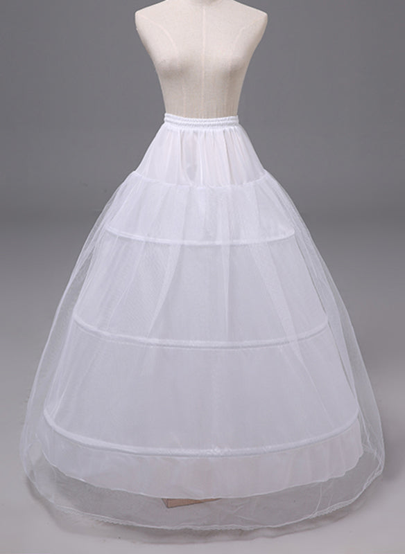 Women Ball Gown Slip Polyester 2 Tiers Petticoats