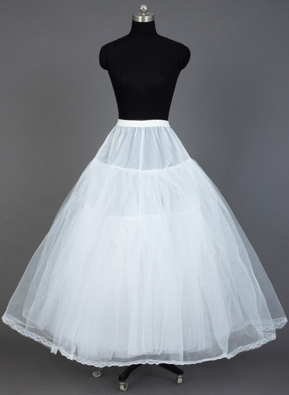 Ball Gown Slip Taffeta/Tulle Netting 3 Tiers Petticoats