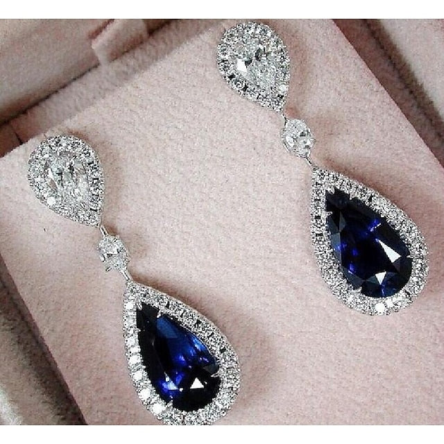 Luxury Dangling Imitation Diamond Earrings