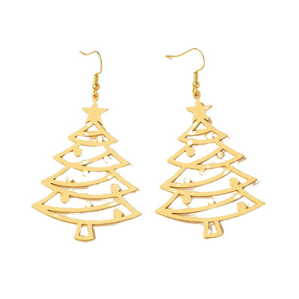 Women's Christmas Tree Alloy Earrings