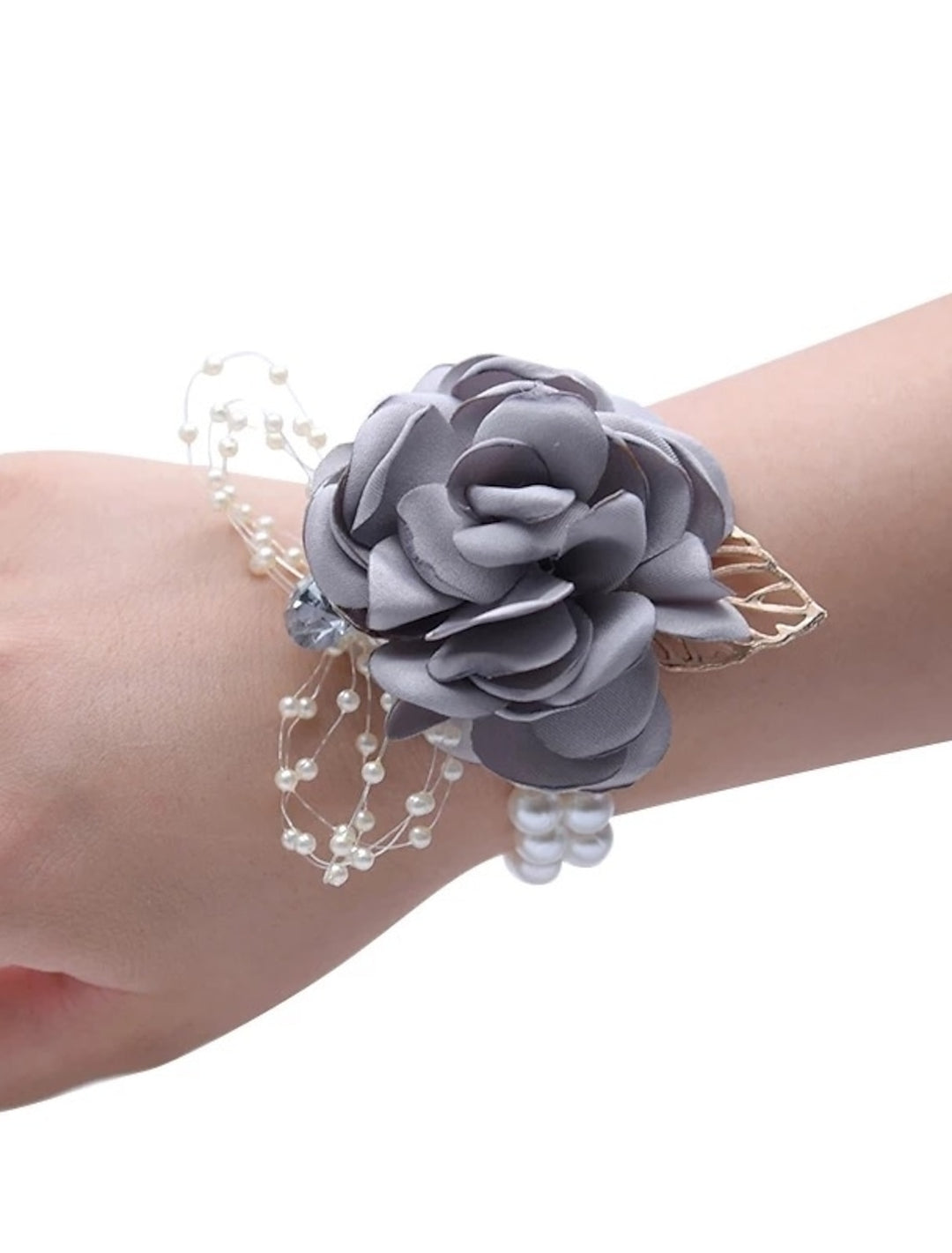 Wedding Flowers Wrist Corsages 18K Gold Plated / Bead 0-10 cm Christmas